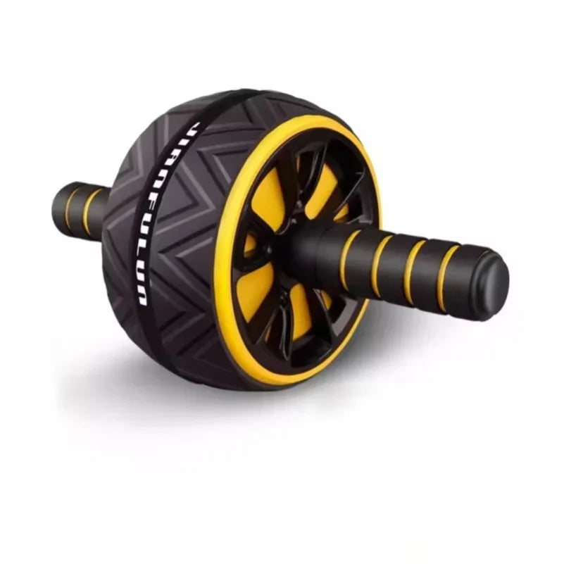 Dual-Wheel Silent Ab Roller with Non-Slip Base