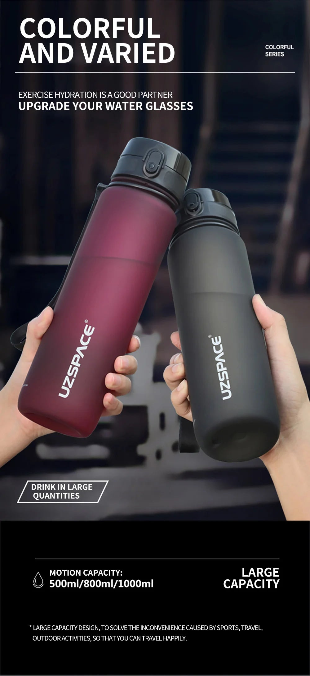 Leak-Proof Sports Water Bottle – BPA-Free