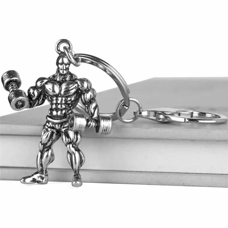 Alloy Dumbbell Keychain – Gym Gift