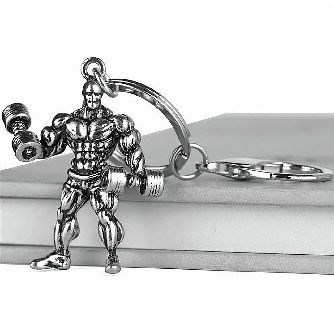Alloy Dumbbell Keychain – Gym Gift