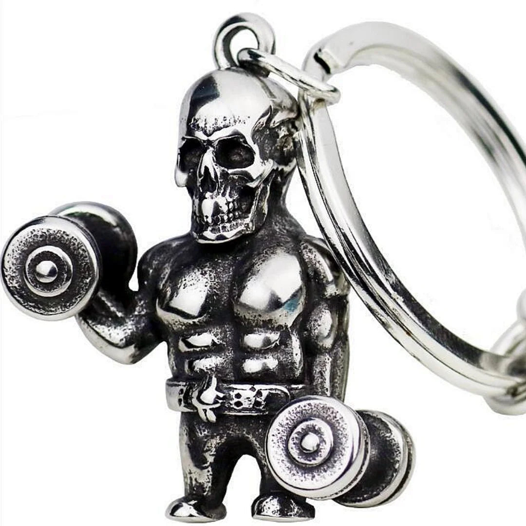 Alloy Dumbbell Keychain – Gym Gift