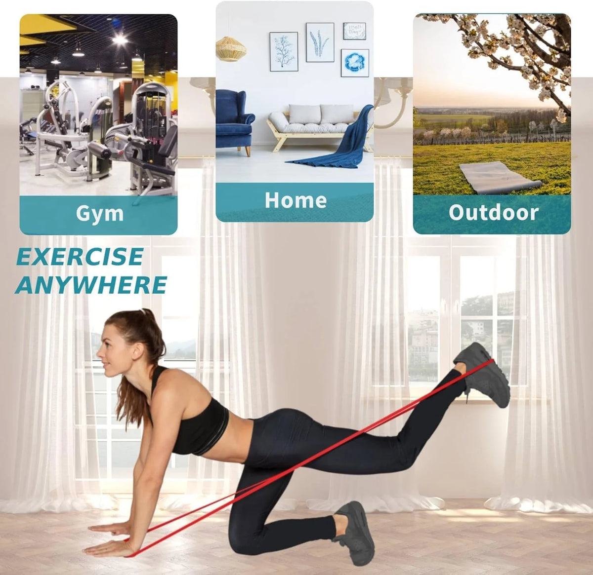 Heavy-Duty Resistance Bands – Multiple Levels