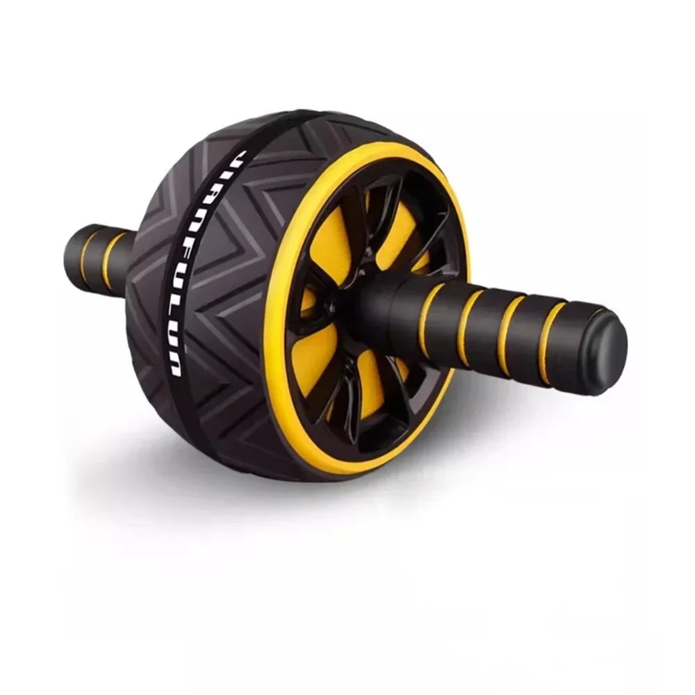 Dual-Wheel Silent Ab Roller with Non-Slip Base