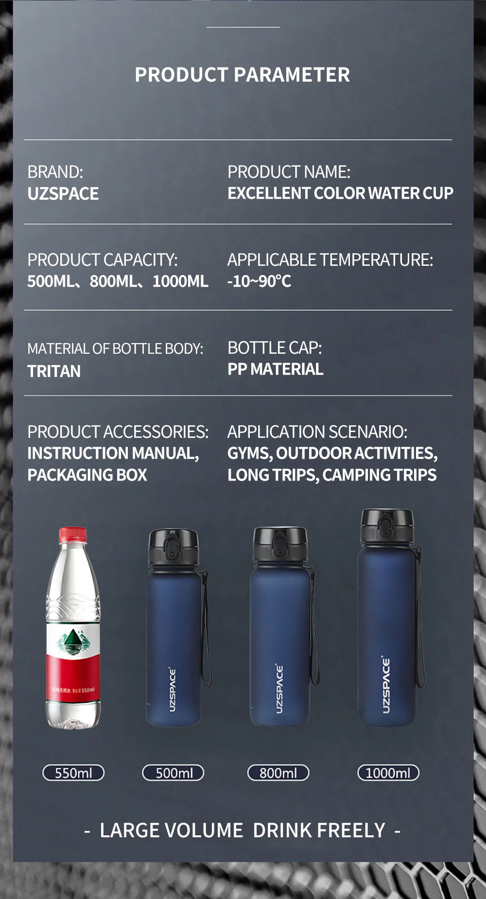 Leak-Proof Sports Water Bottle – BPA-Free