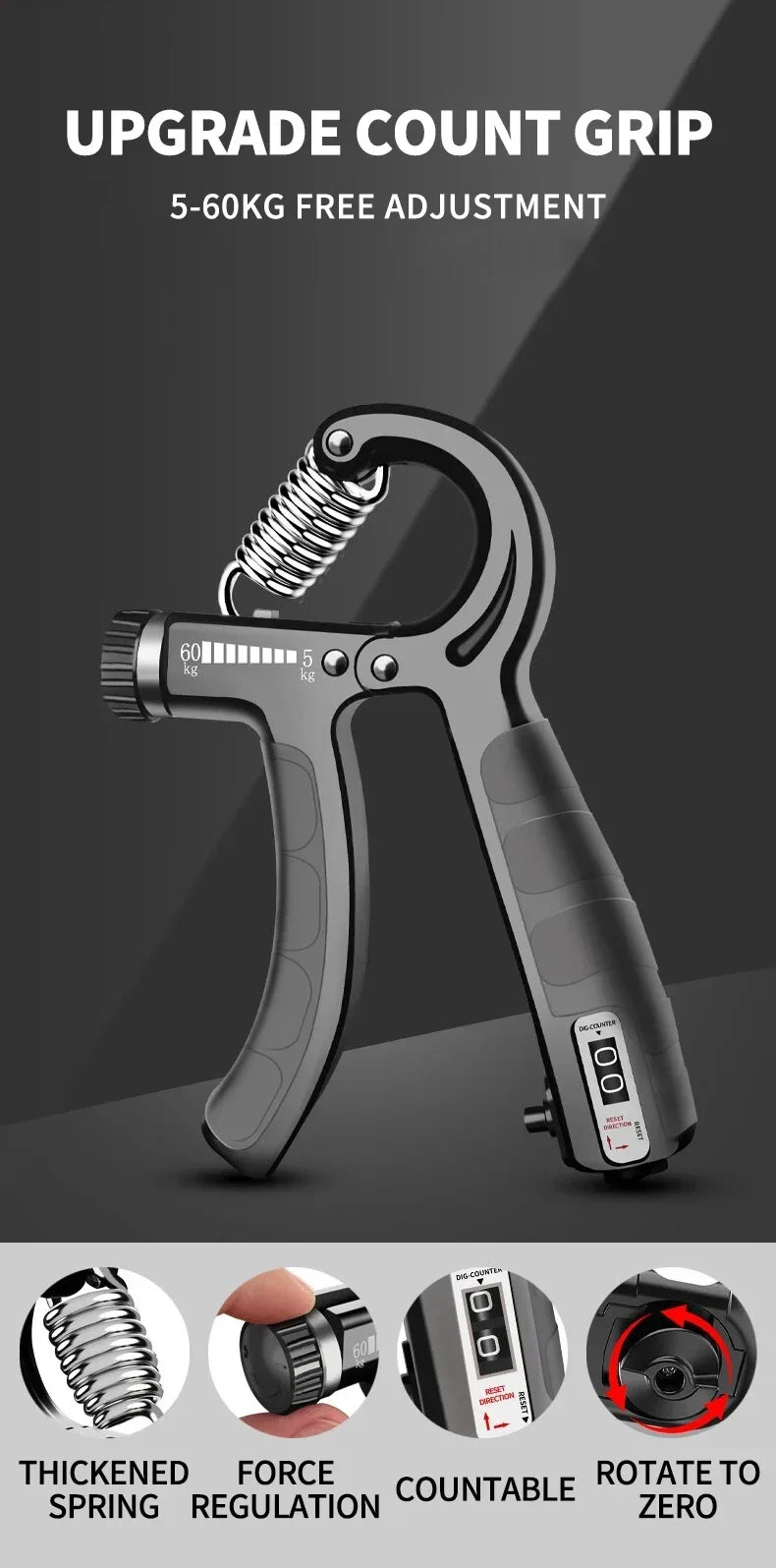 Adjustable Hand Gripper Kit